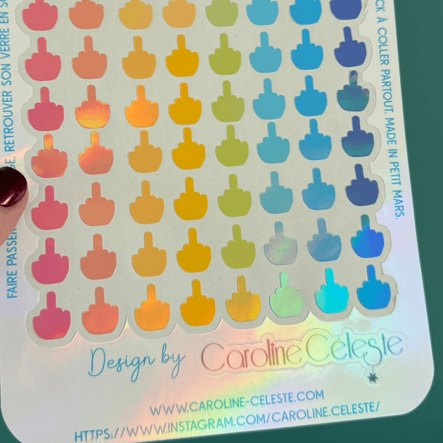 Grande planche Stickers Fuck 