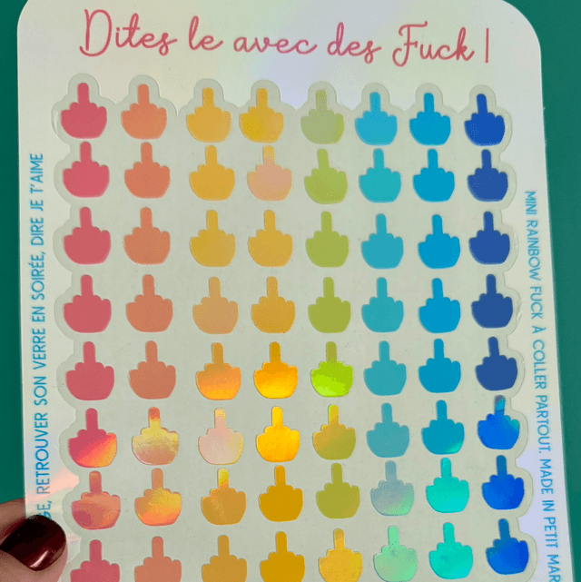 Grande planche Stickers Fuck 
